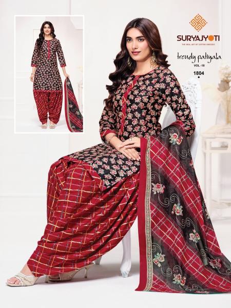 Suryajyoti trendy patiyala vol 18 batik dress material wholesale